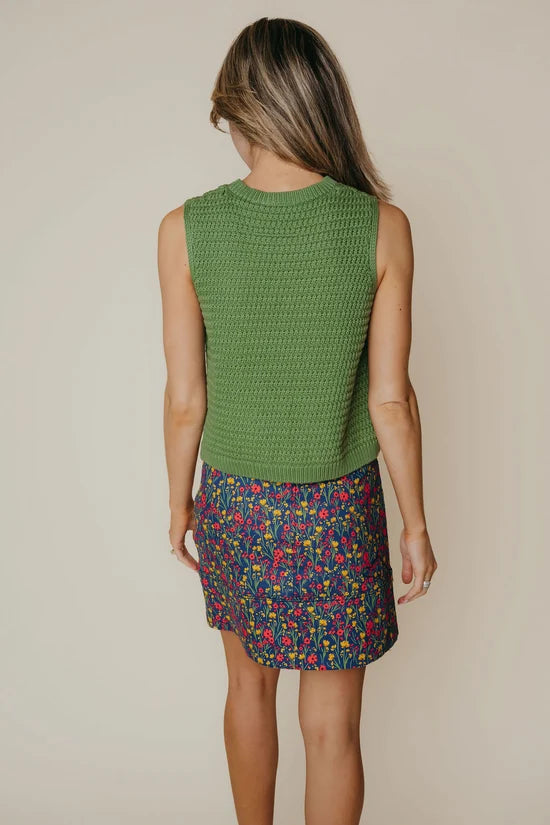 Adele Top in Shale Green
