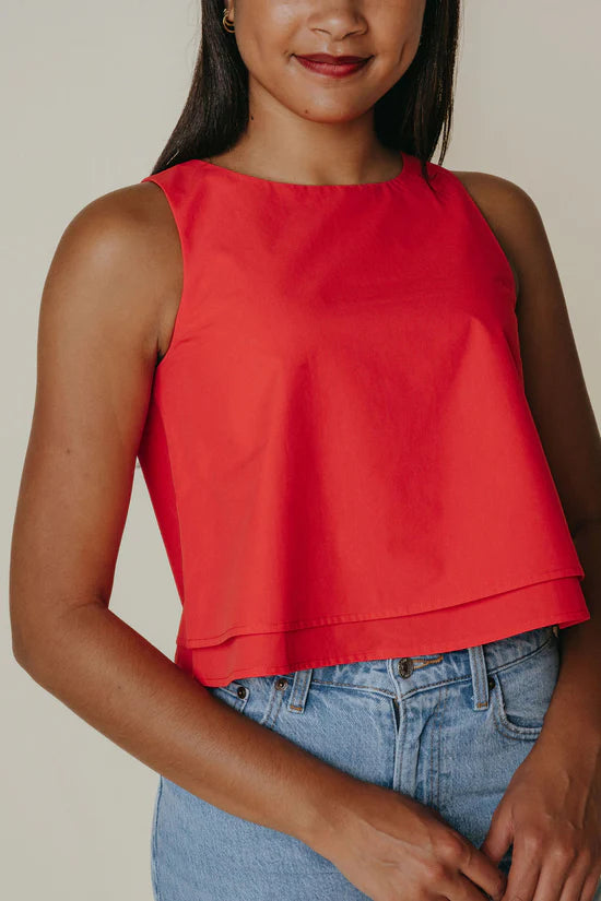 June Top in Red