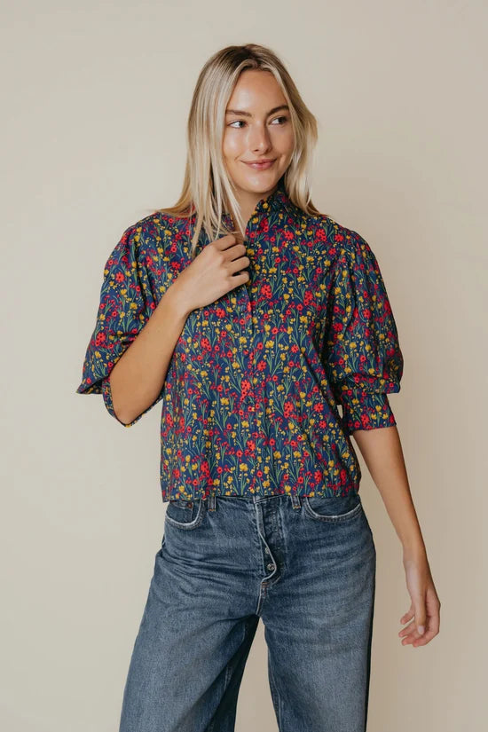 Strahley Top in Ditsy Floral