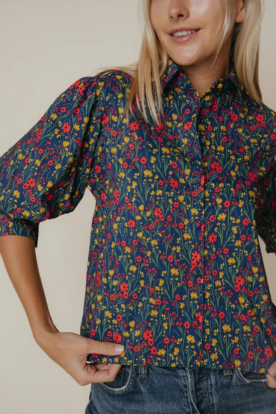 Strahley Top in Ditsy Floral