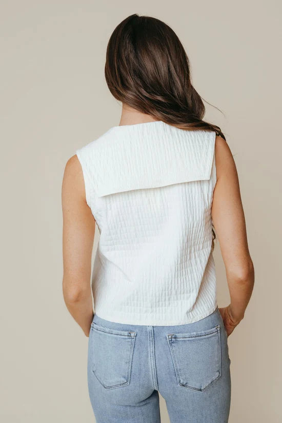 Lynn Top in Bone