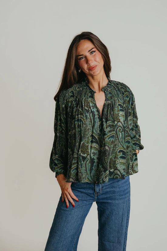 Judy Top in Paisley