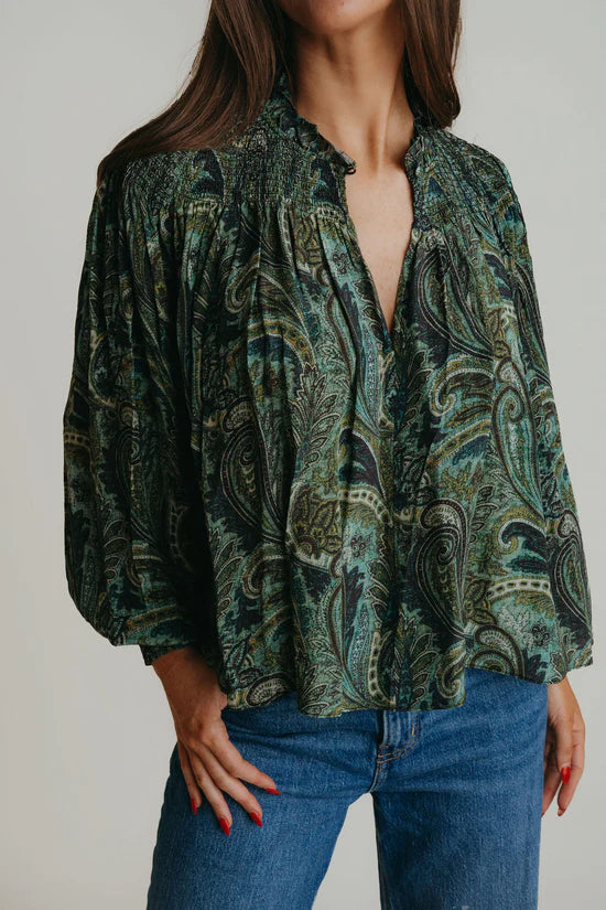 Judy Top in Paisley