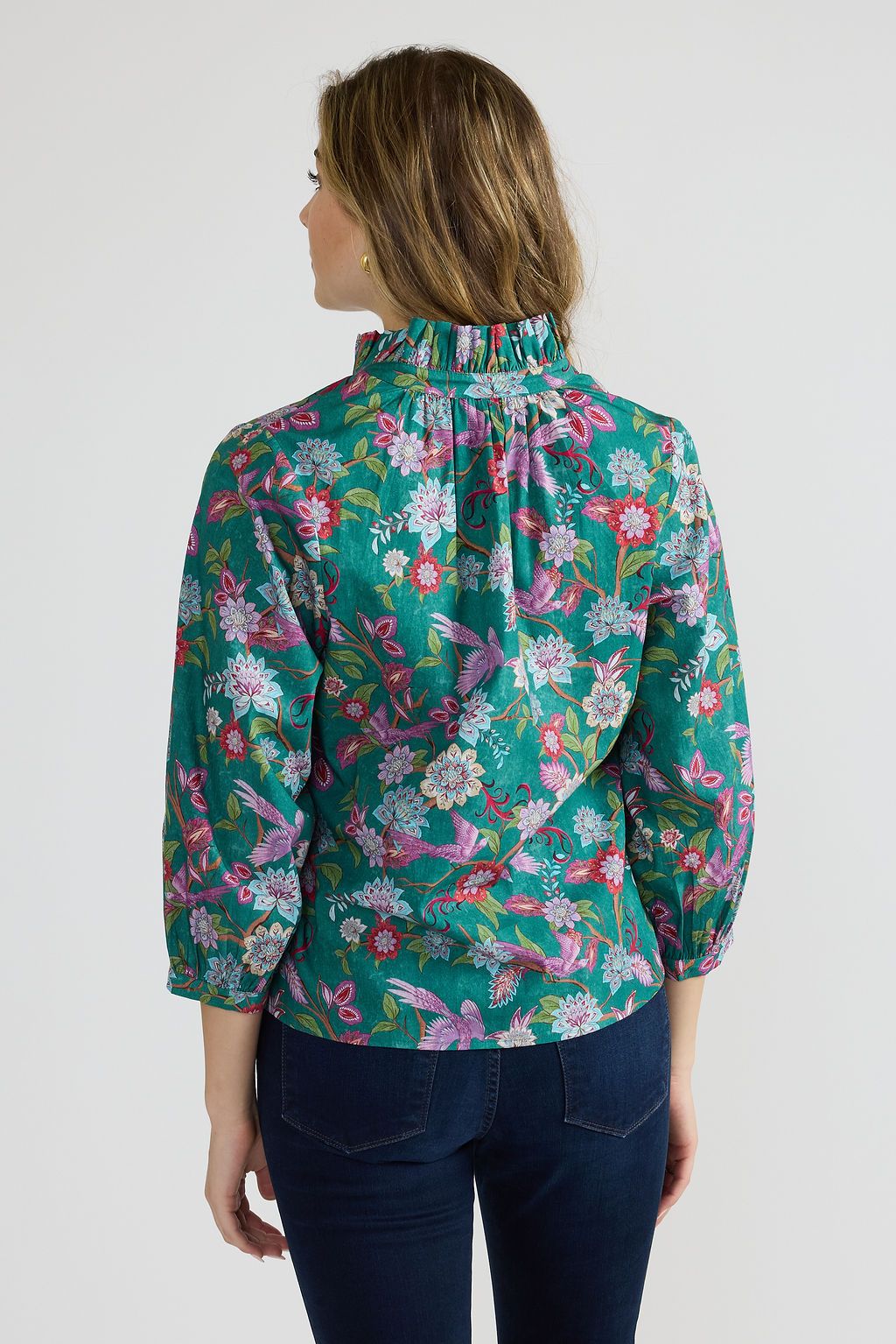 Daniella Top in Jewel Garden