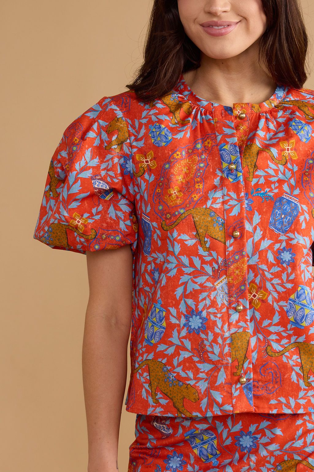 Dylan Top in Leopard Raj