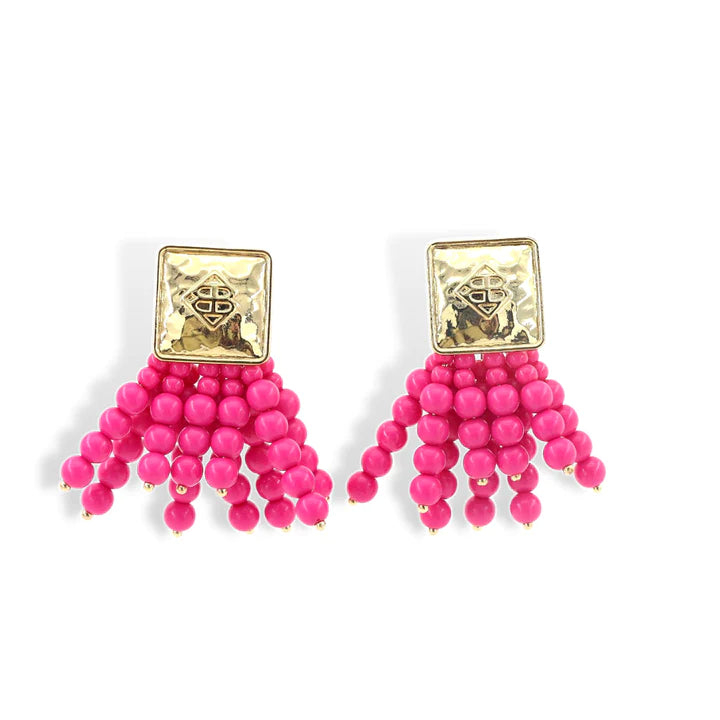 Square Icon Beaded Earrings