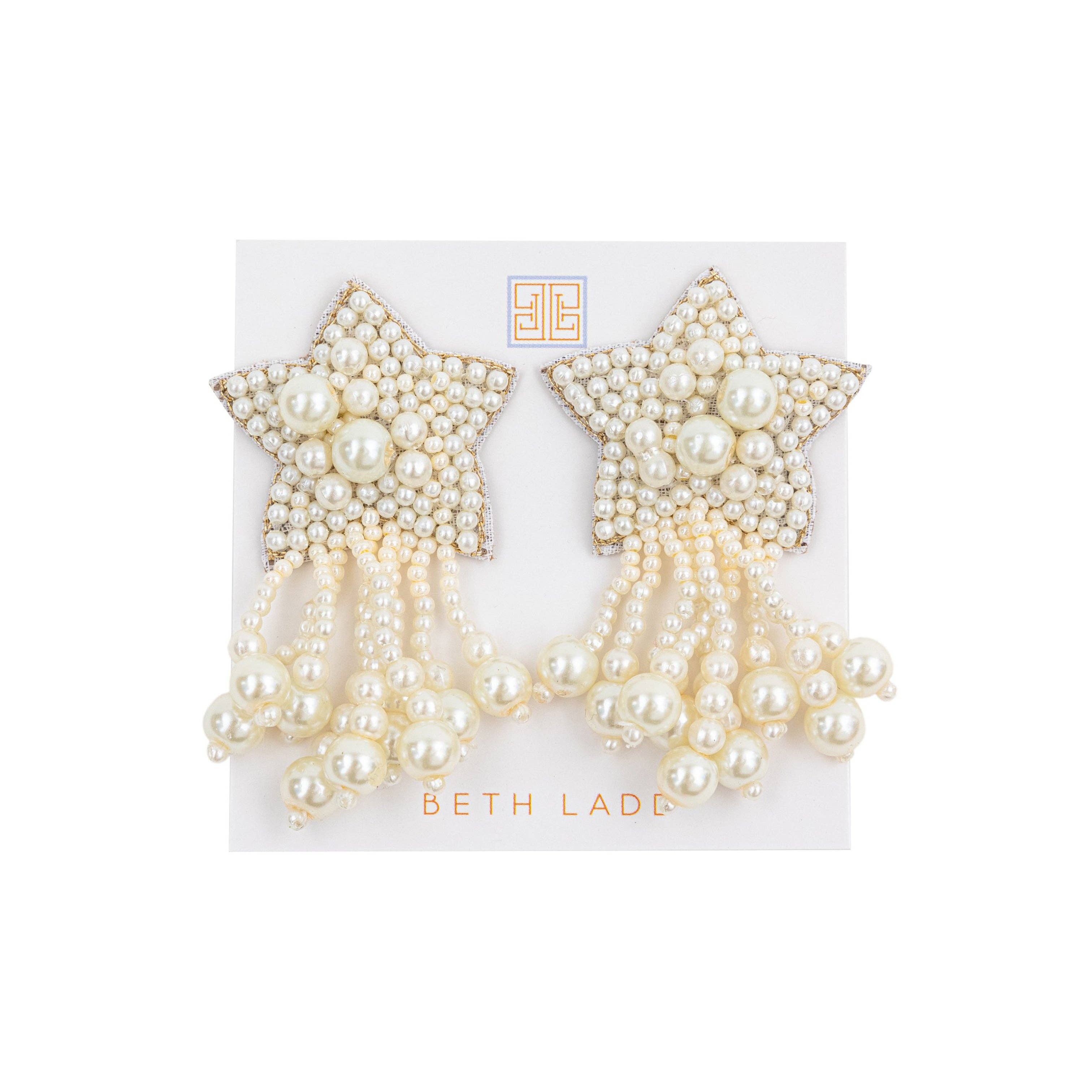 Pearl Shooting Star Earrings