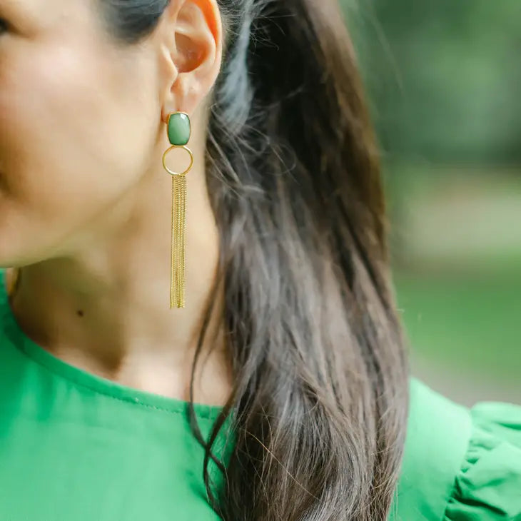Portia Chalcedony Earrings