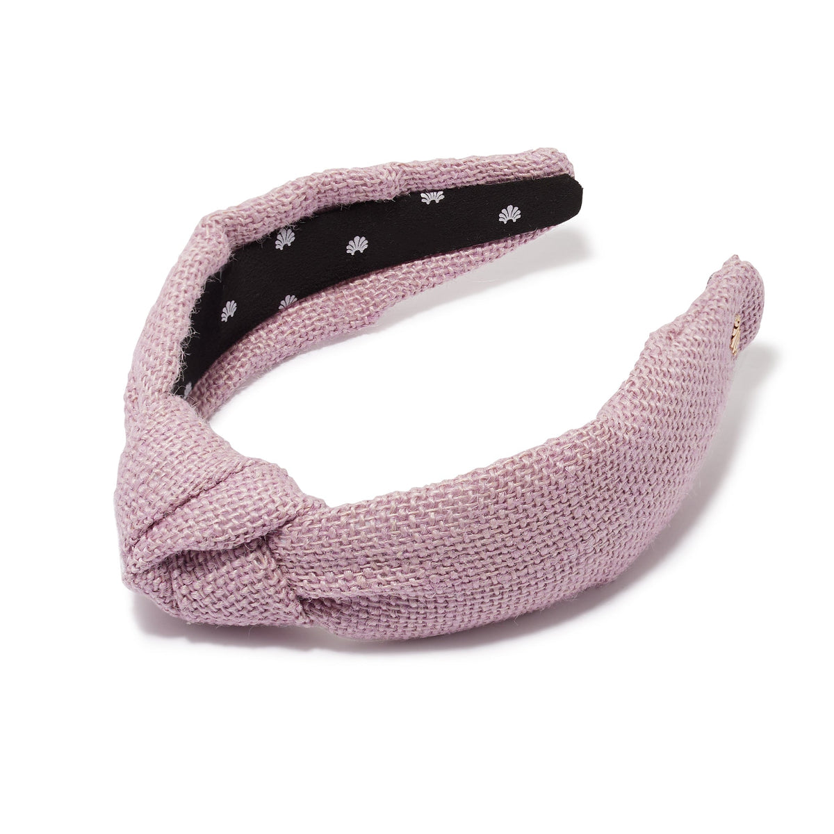 Lavender Burlap Knotted Headband